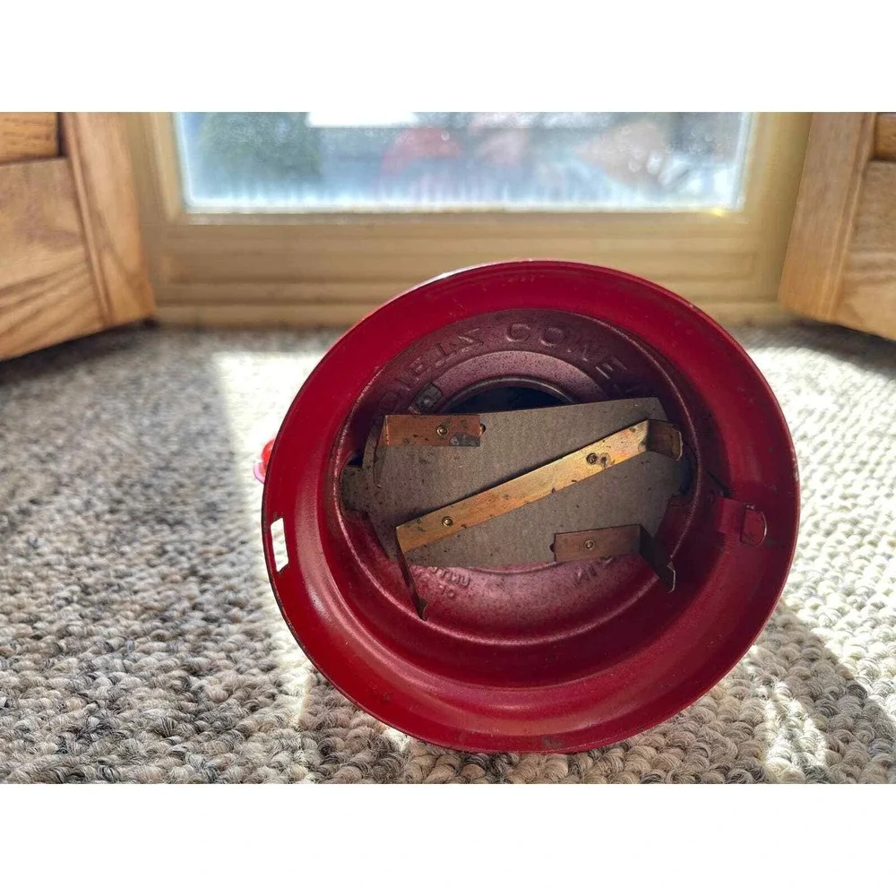 Vintage Dietz Comet H-12 Red Battery-operated Railroad Lantern Untested‎ Patina